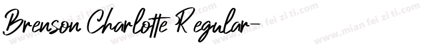 Brenson Charlotte Regular字体转换